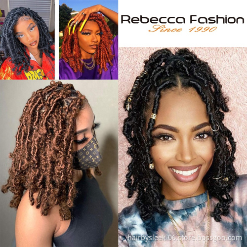 Distinctive Synthetic Butterflies Faux Locs 14inches butterfly locs crochet hair Natural Handmade Locs Butterfly Hair extension